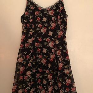 Black floral sundress